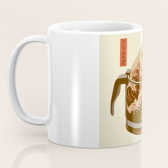 The Great Wave of Coffee light blend Coffee Mug Gallery Image 3