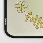 follow the sun lady slide // retro surf art by surfy birdy Laptop Sleeve Gallery Image 3