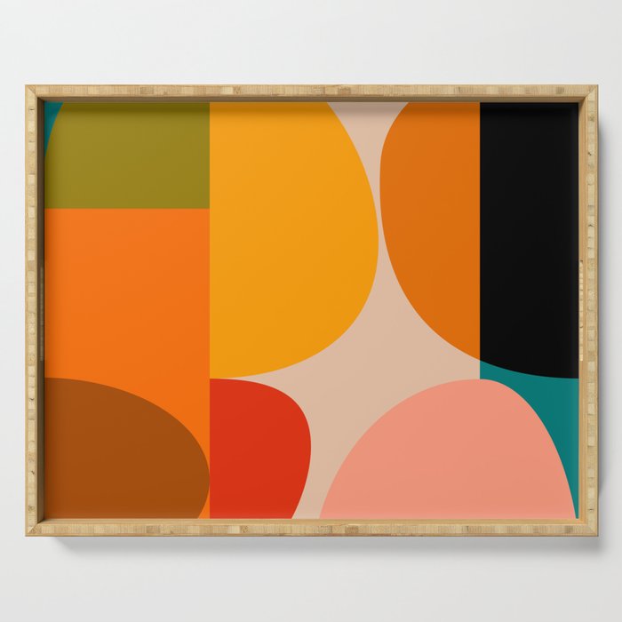 Bauhaus, geometric abstraction 4 Serving Tray Gallery Image 1