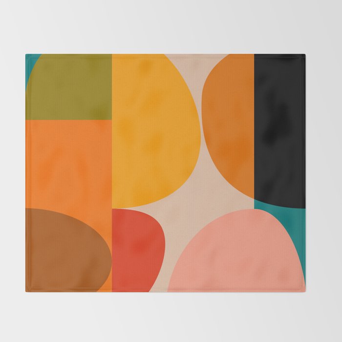 Bauhaus, geometric abstraction 4 Throw Blanket Gallery Image 2