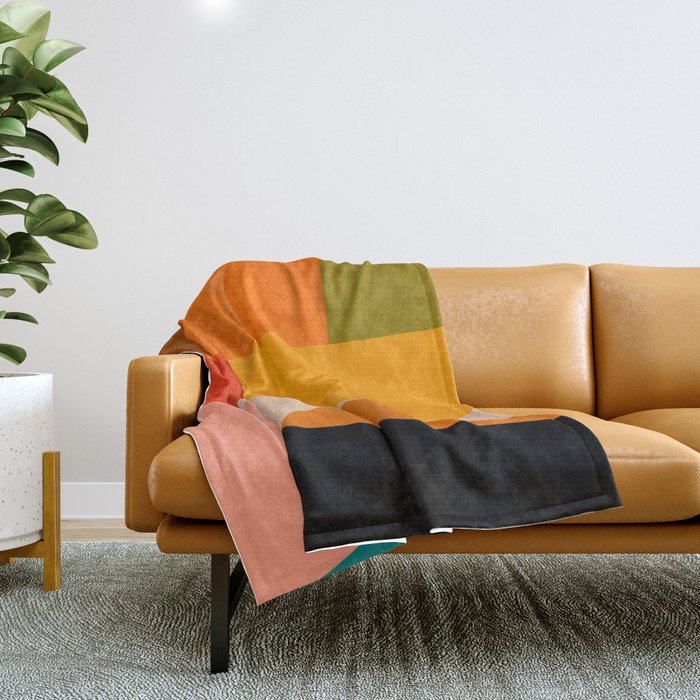 Bauhaus, geometric abstraction 4 Throw Blanket Gallery Image 1