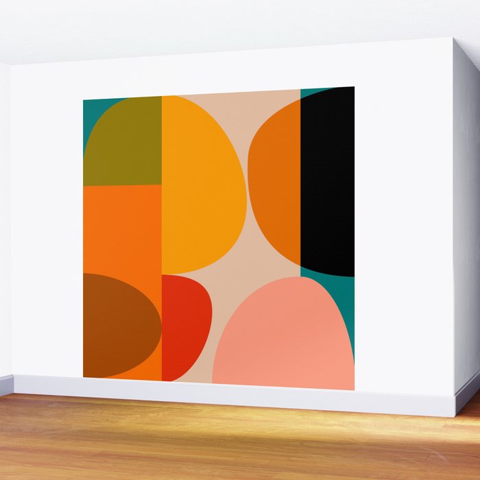 Bauhaus, geometric abstraction 4 Wall Mural Gallery Image 2