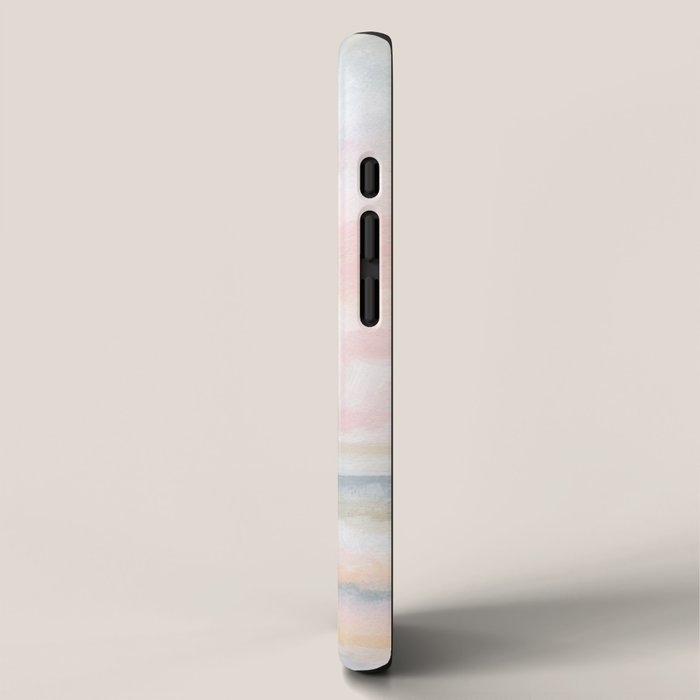 Patience - Pink and Gray Pastel Seascape iPhone Case Gallery Image 2