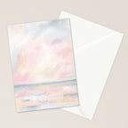 Patience - Pink and Gray Pastel Seascape Stationery Card Gallery Image 2