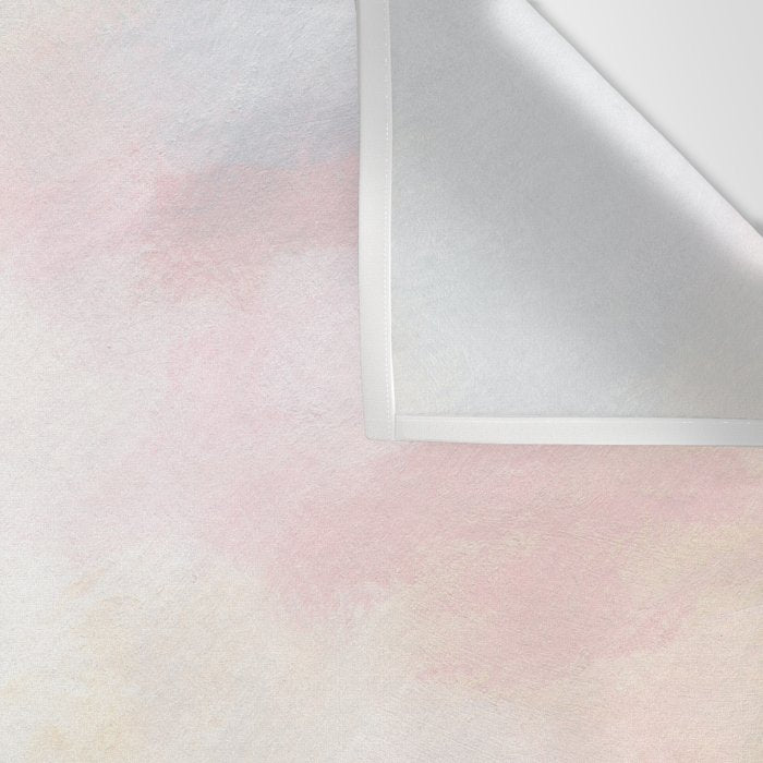 Patience - Pink and Gray Pastel Seascape Wall Tapestry Gallery Image 3