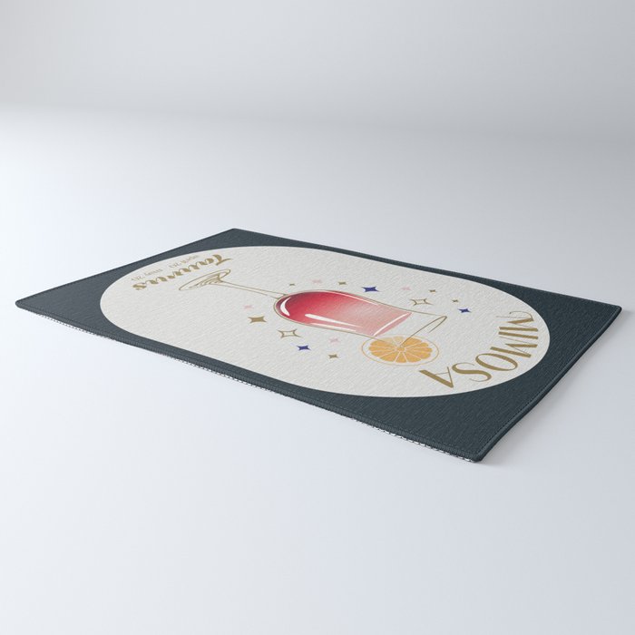 Mimosa Cocktail Zodiac Sign Rug Gallery Image 3