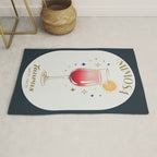 Mimosa Cocktail Zodiac Sign Rug Gallery Image 1