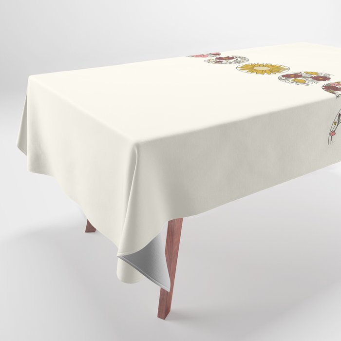 Floral Phases of the Moon Tablecloth Gallery Image 1