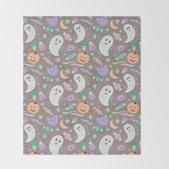 Halloween in Pastels Throw Blanket Gallery Image 2