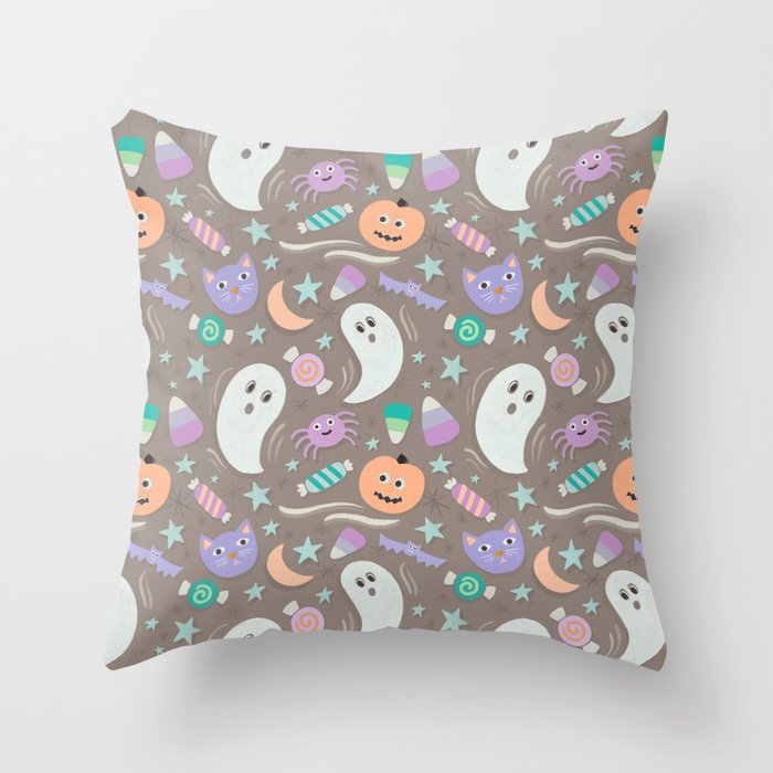 Halloween in Pastels Throw Pillow Gallery Image 6