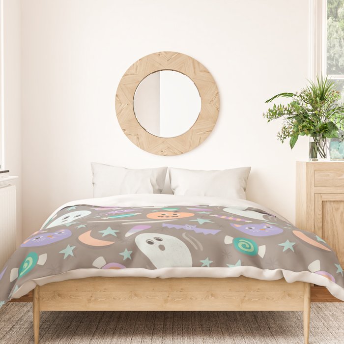 Halloween in Pastels Duvet Cover Gallery Image 3