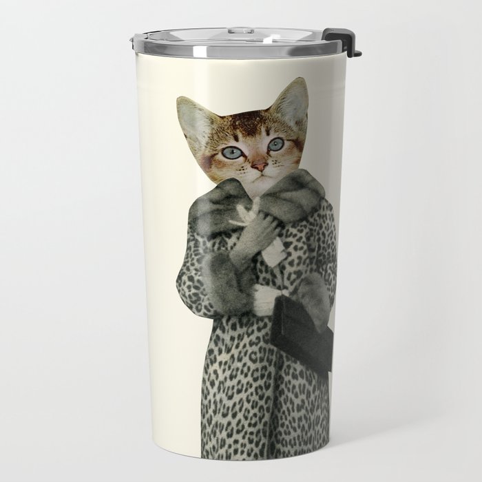 Kitten Dressed as Cat Travel Mug Gallery Image 2