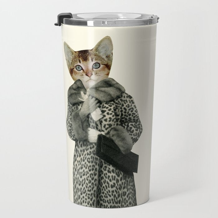 Kitten Dressed as Cat Travel Mug Gallery Image 3