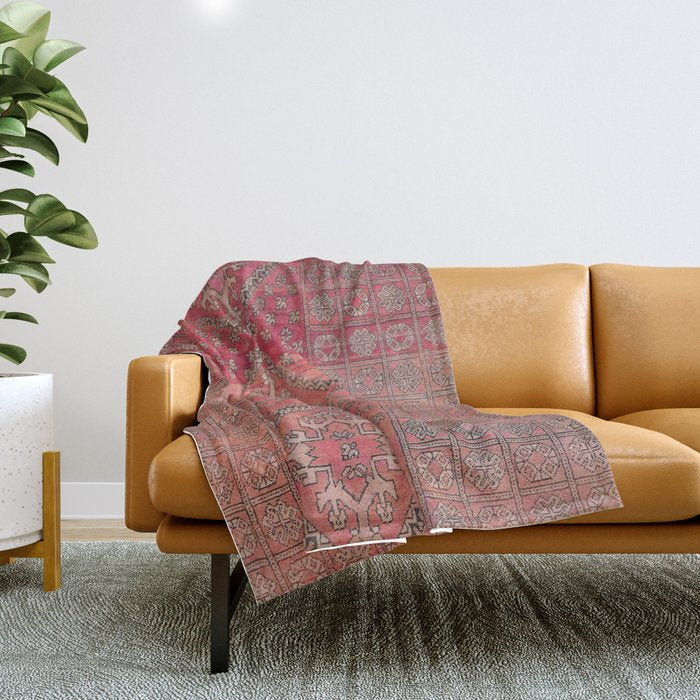 Bohemian Carpet Throw Blanket Gallery Image 1