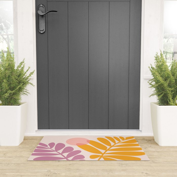 Retro Dancing Garden Welcome Mat Gallery Image 3
