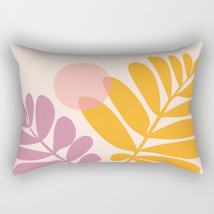 Retro Dancing Garden Rectangular Pillow Gallery Image 2