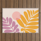 Retro Dancing Garden Outdoor Rug Gallery Image 1