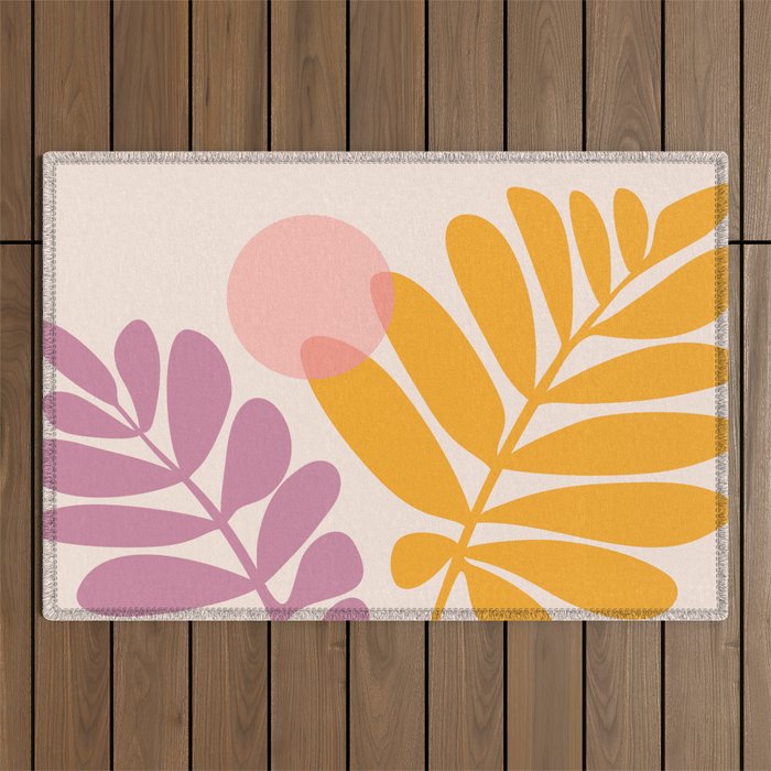 Retro Dancing Garden Outdoor Rug Gallery Image 1