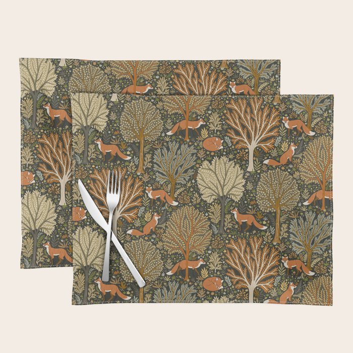 Woodland Fox Placemat Gallery Image 1