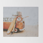 lets surf viii Throw Blanket Gallery Image 2