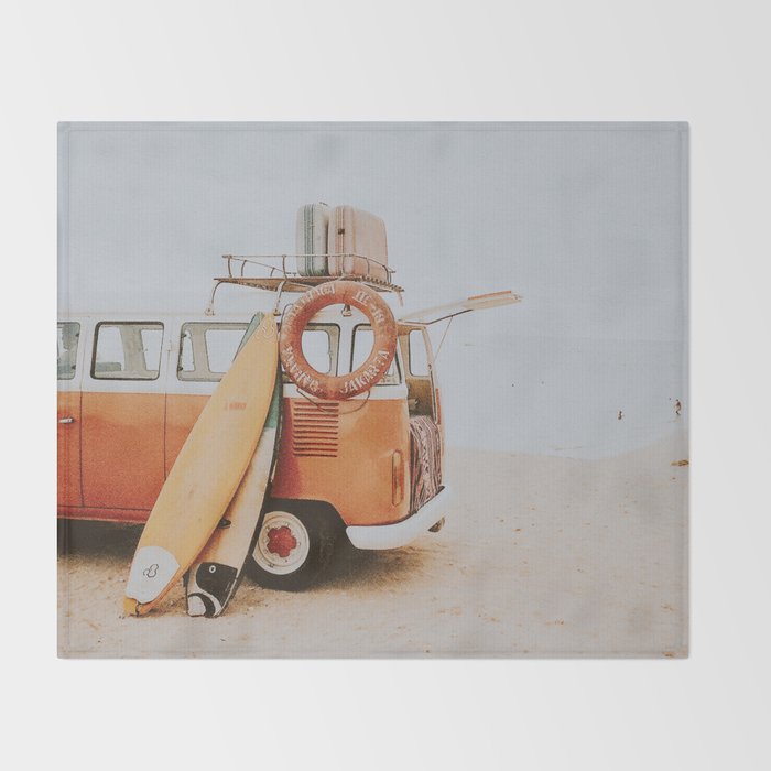 lets surf viii Throw Blanket Gallery Image 2