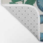 Albertus Seba Snakes Blue Snake  Bath Mat Gallery Image 2