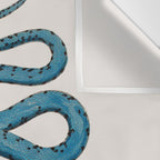Albertus Seba Snakes Blue Snake  Wall Tapestry Gallery Image 3