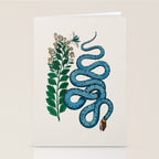 Albertus Seba Snakes Blue Snake  Stationery Card Gallery Image 2