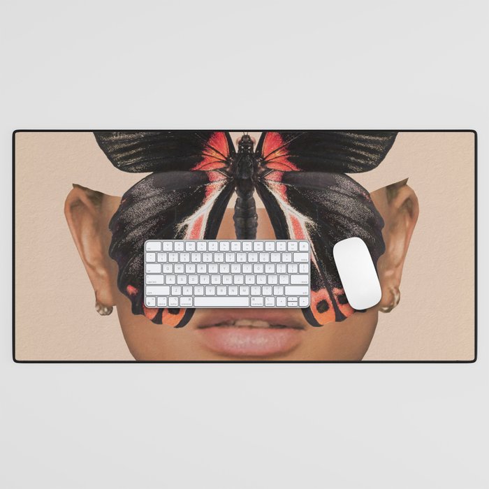 BLACK BUTTERFLY 3 Desk Mat Gallery Image 1