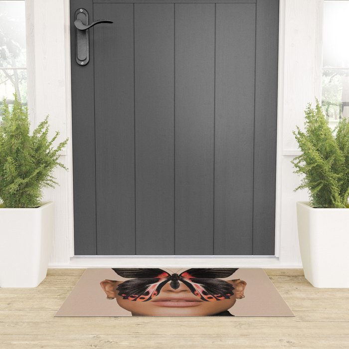 BLACK BUTTERFLY 3 Welcome Mat Gallery Image 3