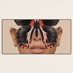 BLACK BUTTERFLY 3 Desk Mat Gallery Image 3