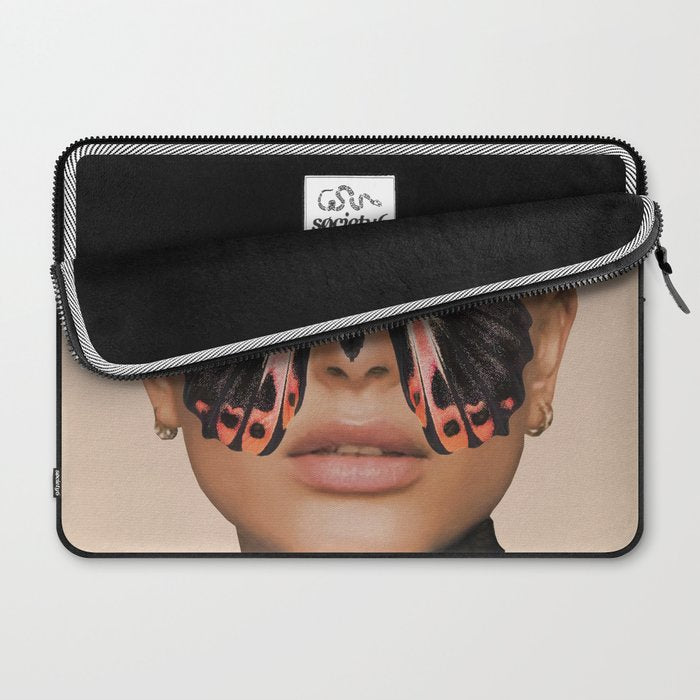 BLACK BUTTERFLY 3 Laptop Sleeve Gallery Image 2