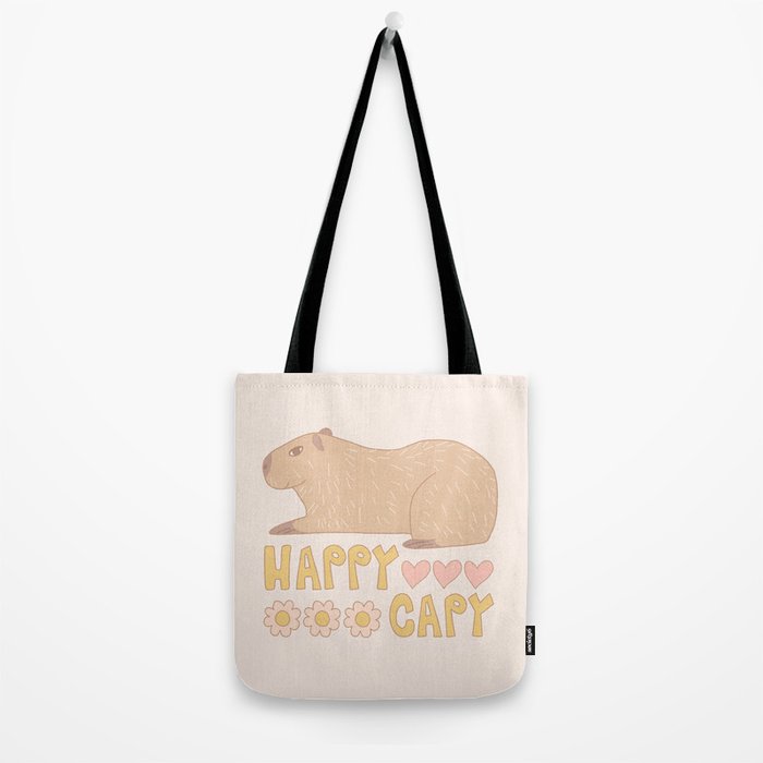 Happy capybara Tote Bag Gallery Image 2