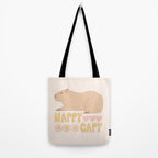Happy capybara Tote Bag Gallery Image 2