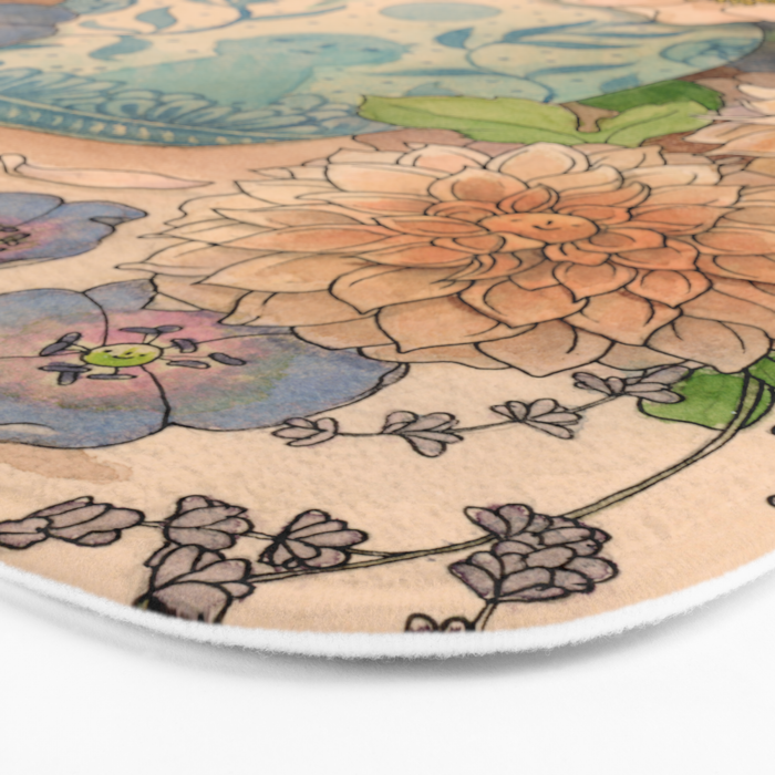 Fall Flowers Bath Mat Gallery Image 3