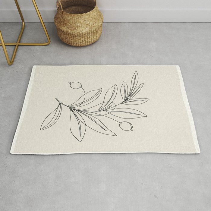 Line Olive Branch Rug Gallery Image 1