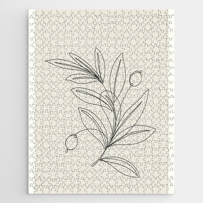 Line Olive Branch Jigsaw Puzzle Gallery Image 1