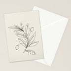 Line Olive Branch Stationery Card Gallery Image 2