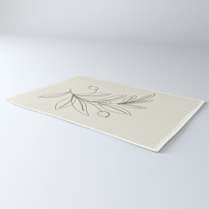 Line Olive Branch Rug Gallery Image 3