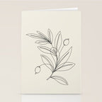 Line Olive Branch Stationery Card Gallery Image 2