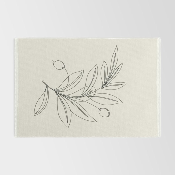 Line Olive Branch Rug Gallery Image 2