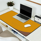 Yellow and Brown Contemporary Shape Desk Mat Gallery Image 2