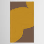 Yellow and Brown Contemporary Shape Tablecloth Gallery Image 2