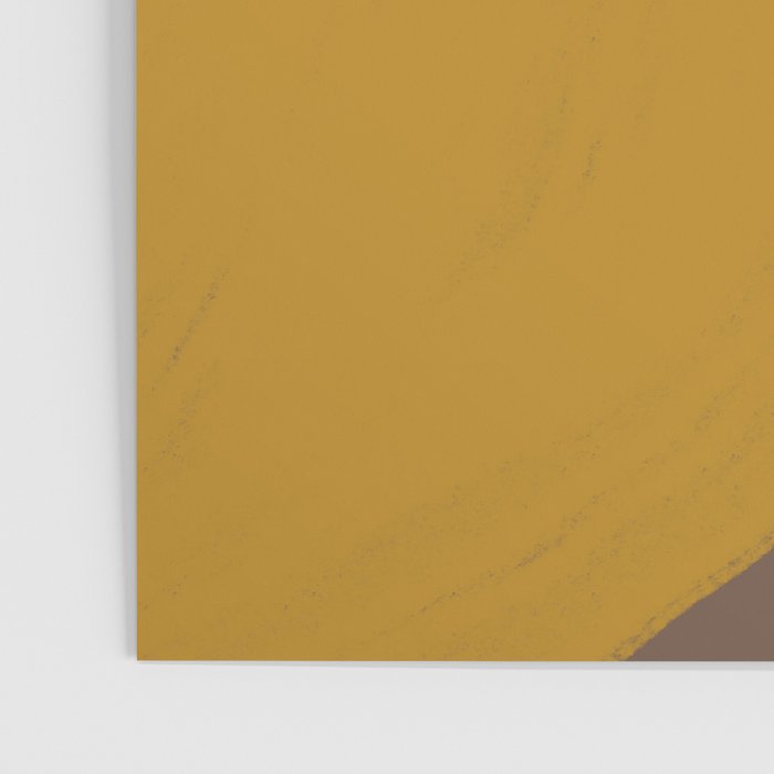 Yellow and Brown Contemporary Shape Poster Gallery Image 3