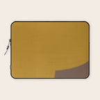 Yellow and Brown Contemporary Shape Laptop Sleeve Gallery Image 1