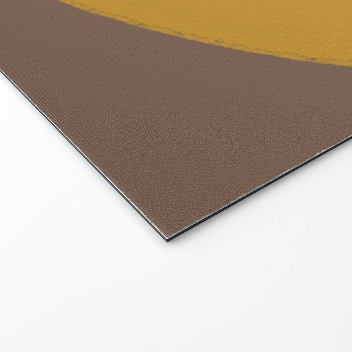 Yellow and Brown Contemporary Shape Welcome Mat Gallery Image 2