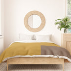 Yellow and Brown Contemporary Shape Duvet Cover Gallery Image 3