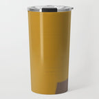 Yellow and Brown Contemporary Shape Travel Mug Gallery Image 1