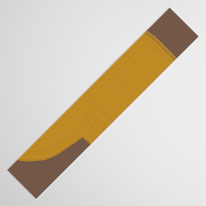 Yellow and Brown Contemporary Shape Table Runner Gallery Image 3