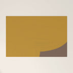 Yellow and Brown Contemporary Shape Welcome Mat Gallery Image 1